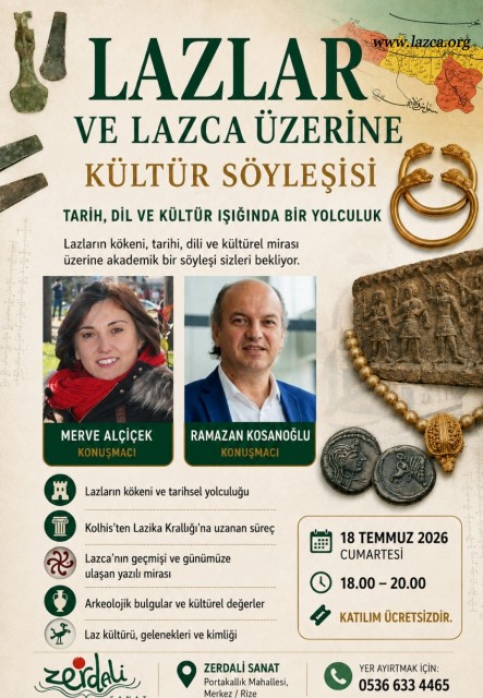 Rize Zerdali Sanat'da "Lazlar ve Lazca Üzerine?" Kültür Söyleşisi